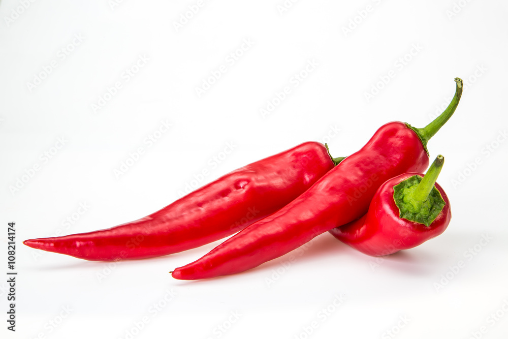 pepper paprika on a white background