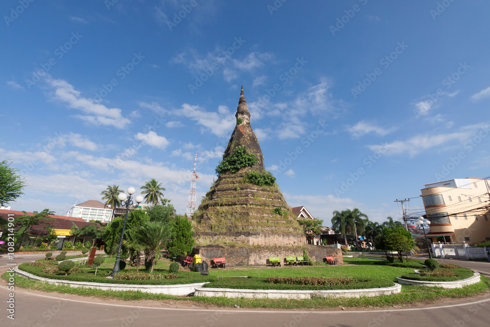 Pagoda in traffic circle