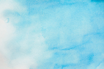 Abstract blue watercolor background