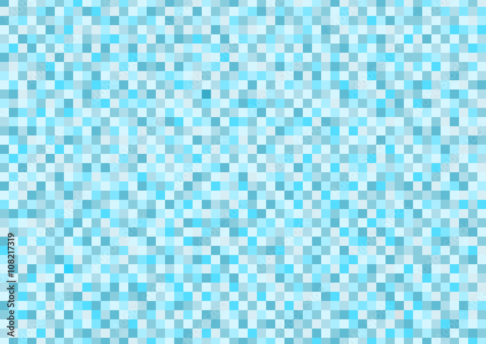 ブロック モザイク模様の背景イラスト 青 Stock Vector Adobe Stock