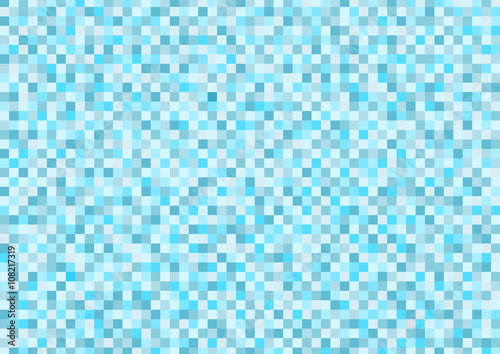 モザイク模様の背景イラスト（青）