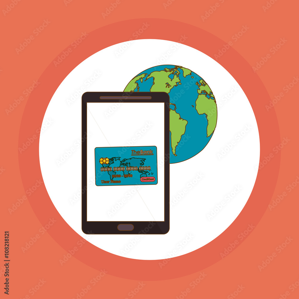 Payment with smartphone icon design, vector illustration Payment with smartphone icon design, vector illustration
