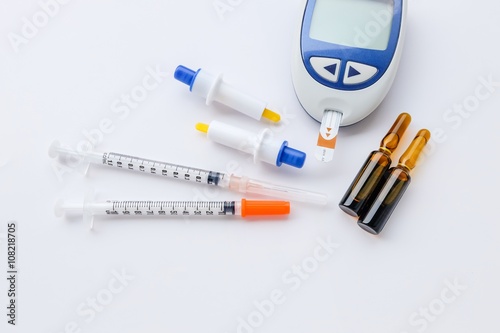 diabetes test and medicine and medical