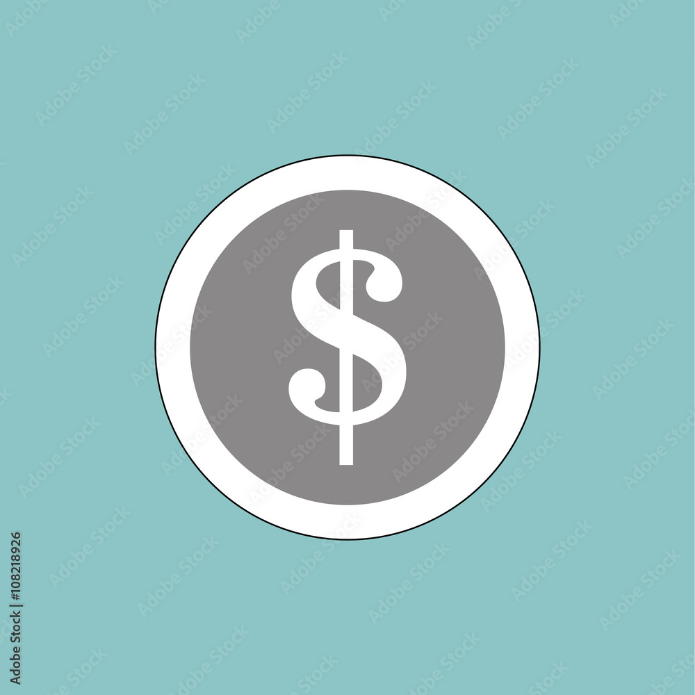 Fototapeta premium money icon design, vector illustration