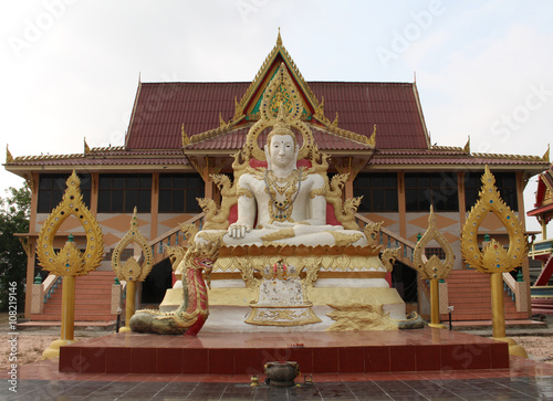 Buddha Statue at wat in countryside of thailand