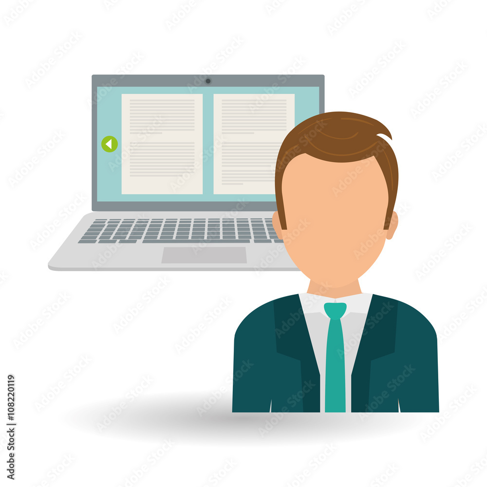 man and social media graphic design , vector illustration man and social media graphic design , vector illustration