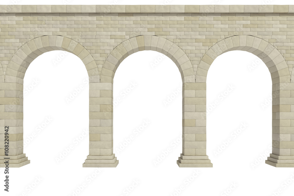 arch on a white background