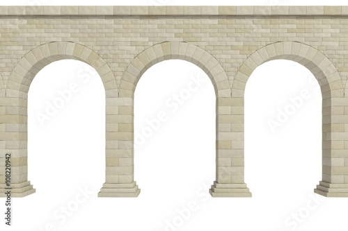 arch on a white background