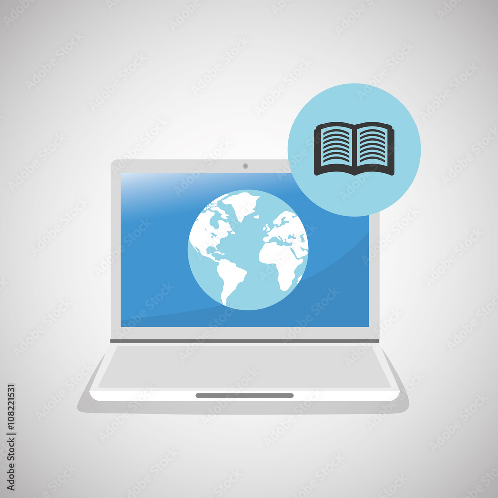 illustration of laptop design, editable vector illustration of laptop design, editable vector