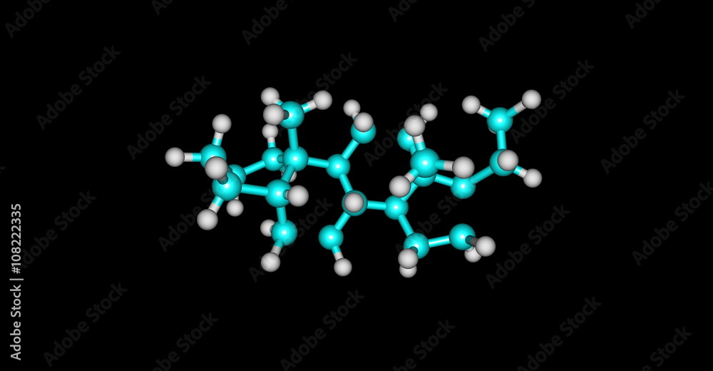 3D illustration of Pregnane molecular structure isolated on black 3D illustration of Pregnane molecular structure isolated on black