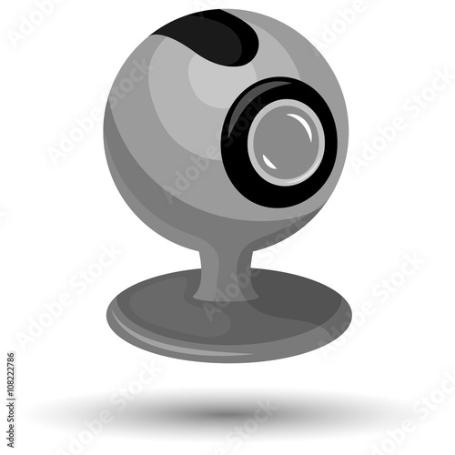 Vector webcam flat icon