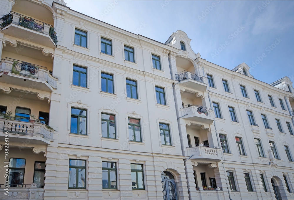 Fototapeta premium hochwertig, Gründerzeithaus, Altbau, Leipzig