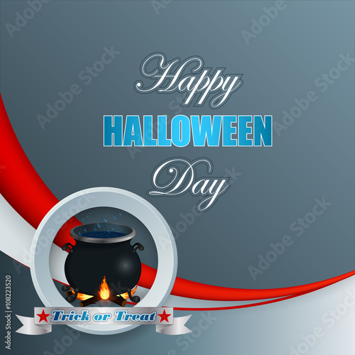 Halloween, celebration background with a witch's cauldron 