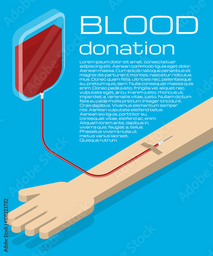 Blood donation illustration