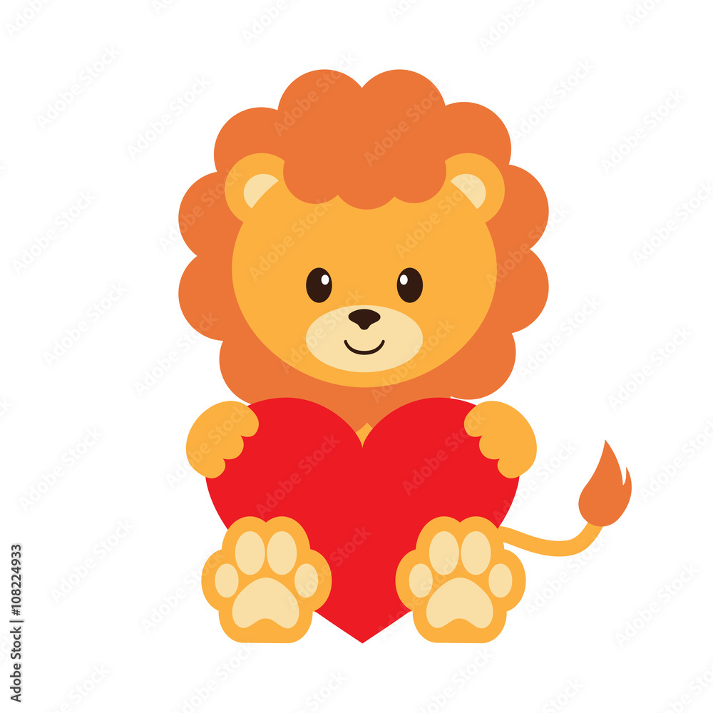 Obraz lion and heart