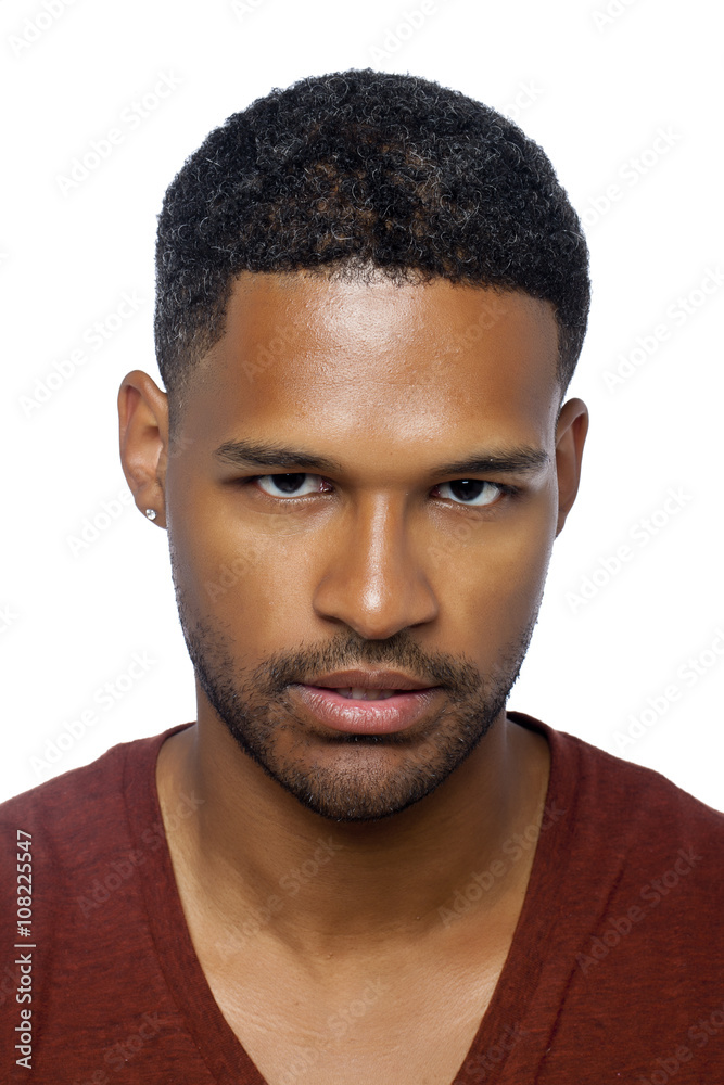 Obraz premium black man with an angry face