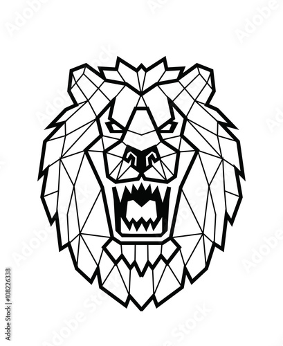 Lion head vector