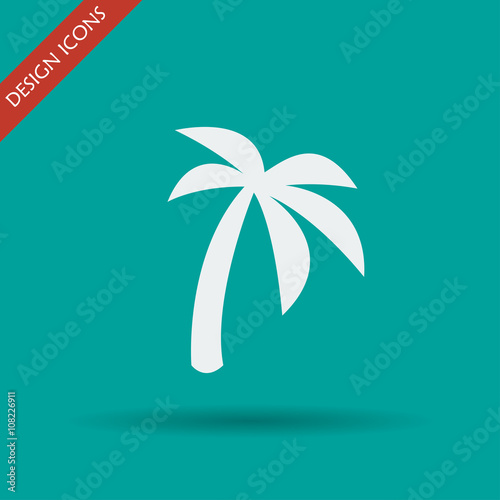 palm icon. Vector  Eps 10