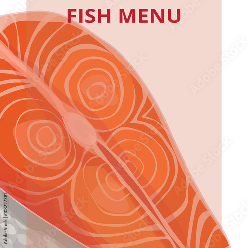 fish menu, salmon
