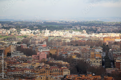 View form the cupola of Vatican Saint Peter's Cathedral 