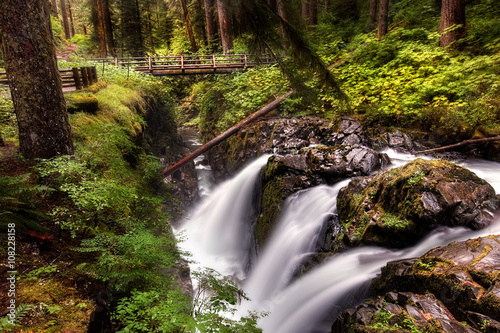 Sol Duc Falls at the Olympic National Park in Washington State.
