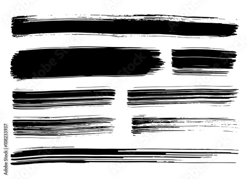 Black paint strokes
