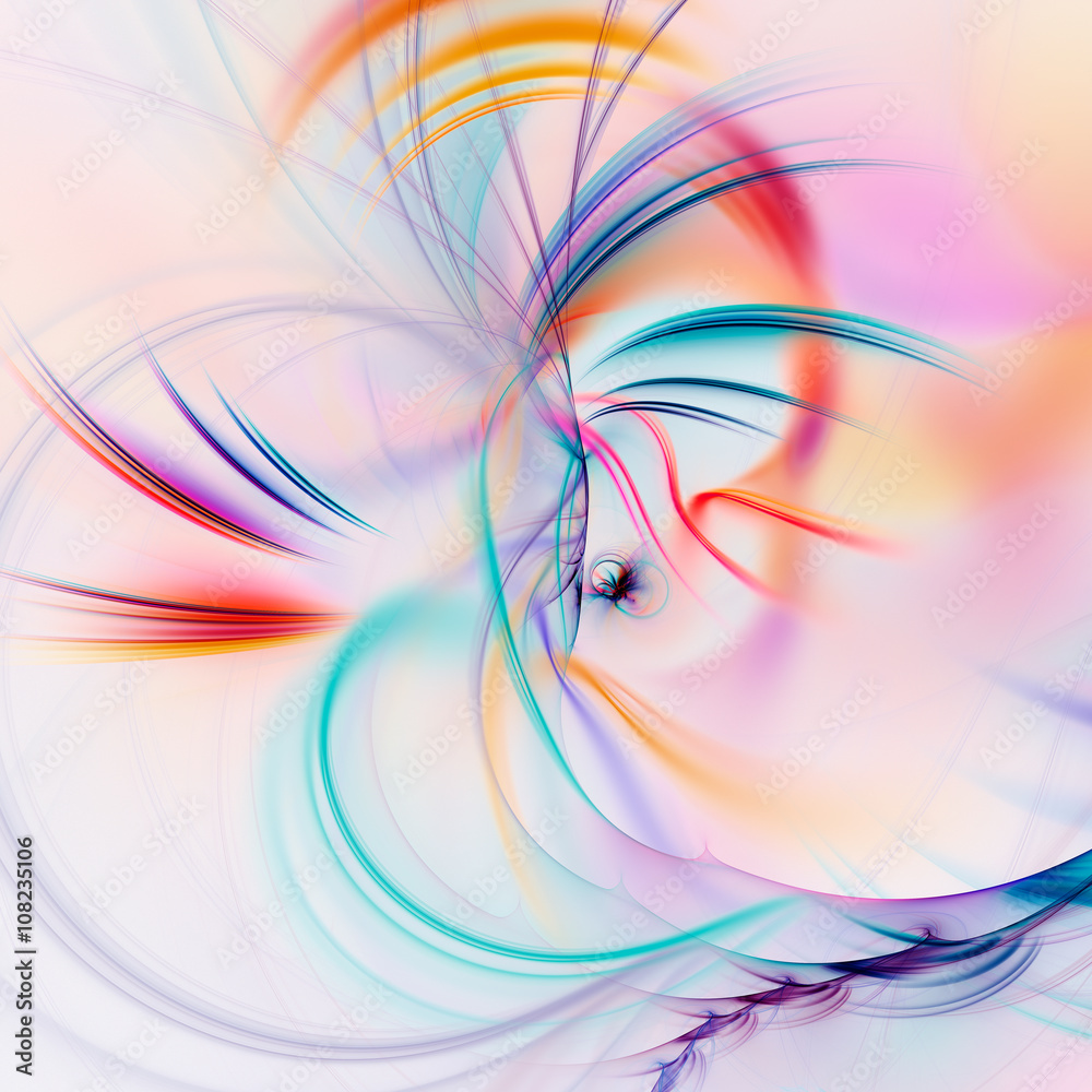 Fototapeta premium Abstract fractal illustration for creative design