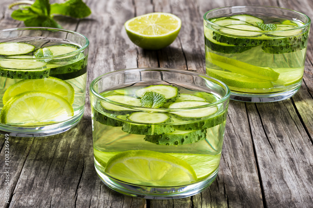 Fat Burning Weight Loss Detox Drink, close-up Fat Burning Weight Loss Detox Drink, close-up
