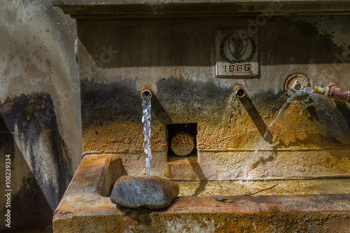 Old Public Water Fountain in Tris Elies village in Troodos, Cypr