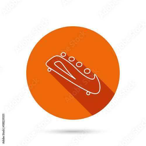 Bobsleigh icon. Four-seated bobsled sign.