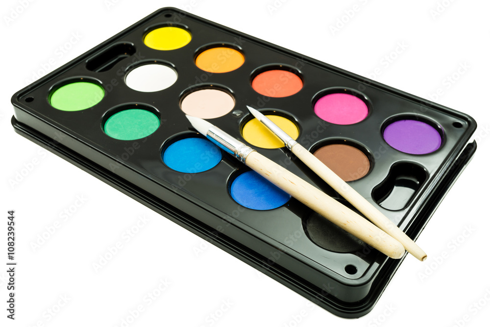 Naklejka premium Bunter Malkasten 