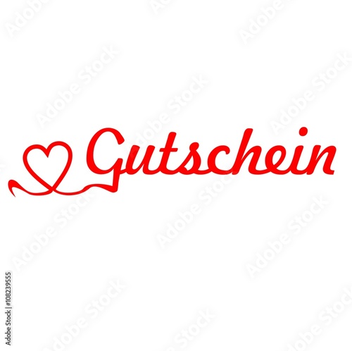 Gutschein Schriftzug Stock Vector | Adobe Stock