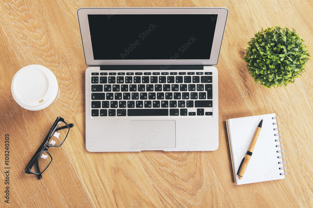 Blank black laptop items Blank black laptop items