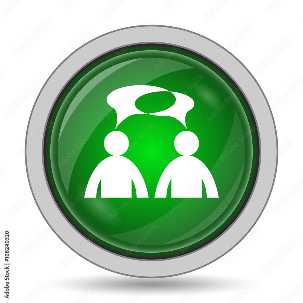 Comments icon - men with bubbles