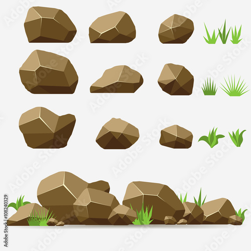 Rock stone set