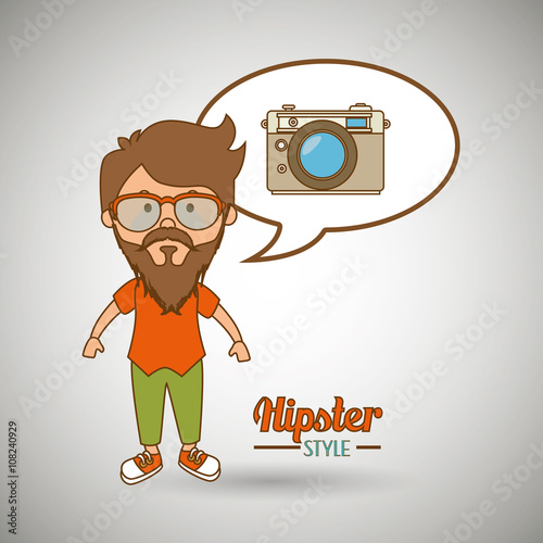 hipster style  design 