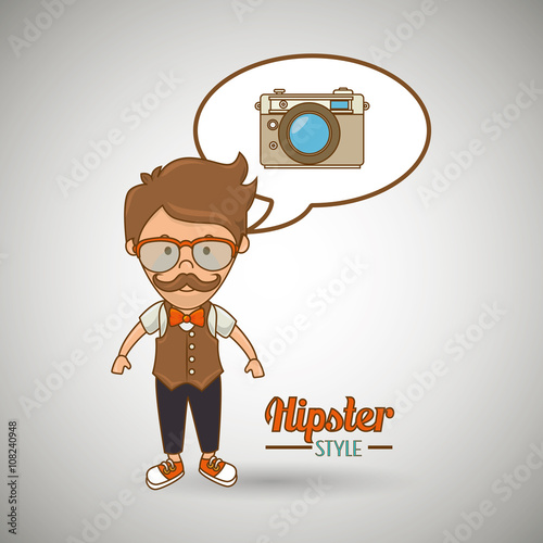 hipster style  design 