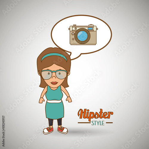 hipster style  design 