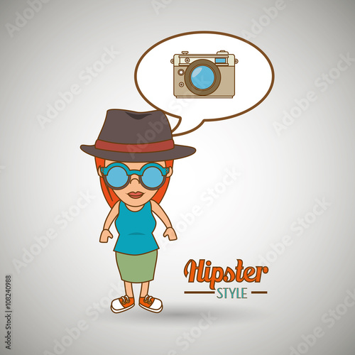 hipster style  design 