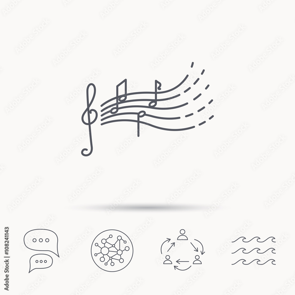 Songs for kids icon. Musical notes, melody sign. Songs for kids icon. Musical notes, melody sign.