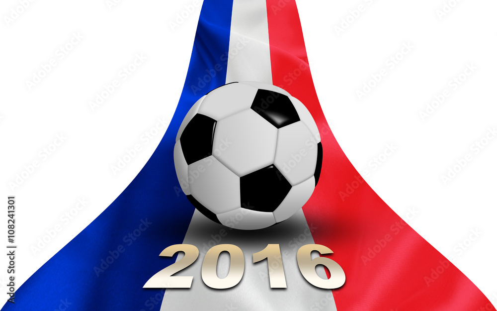 Naklejka premium euro, france football