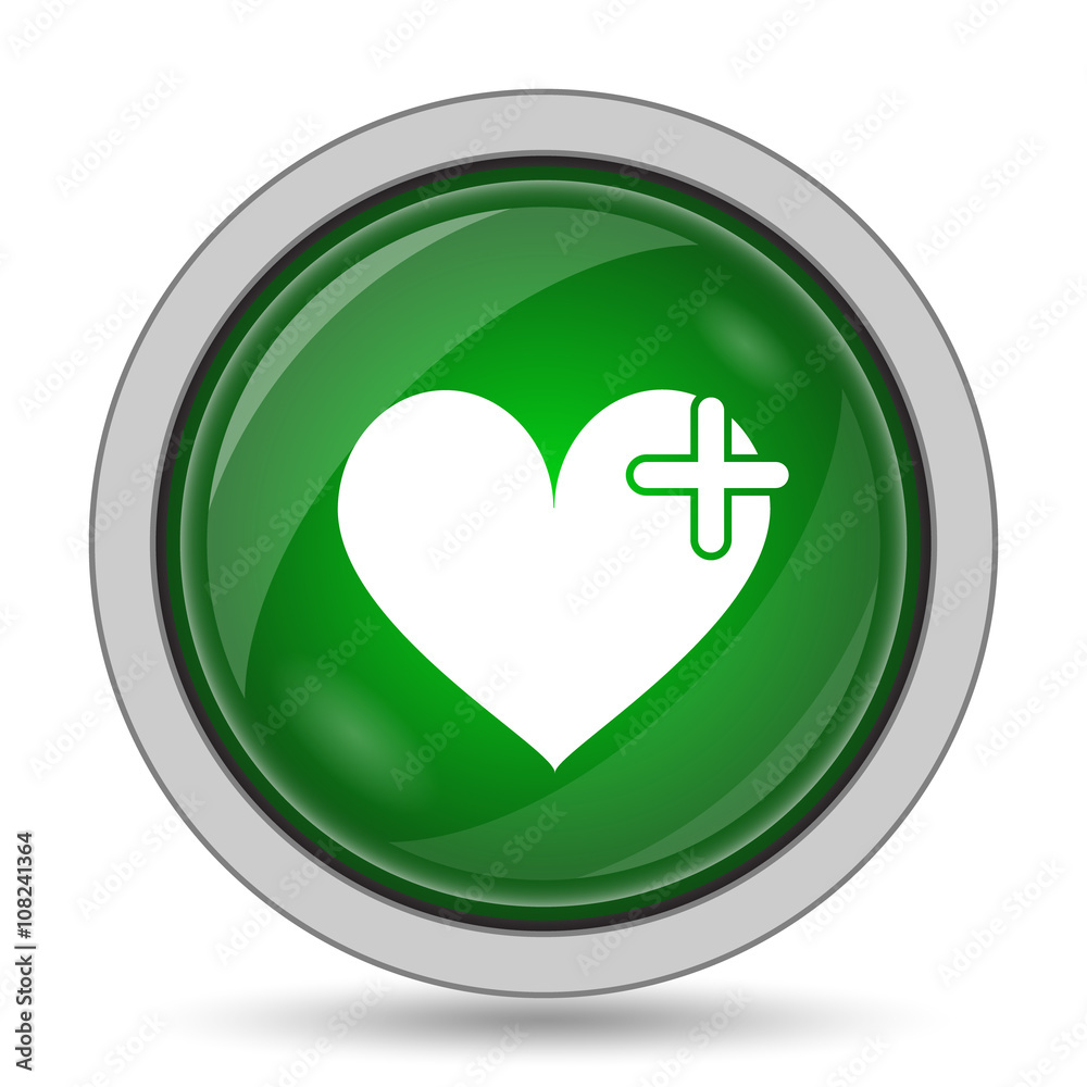 Heart with cross icon Heart with cross icon