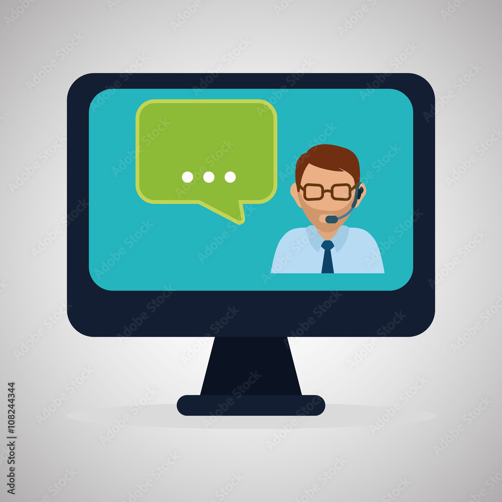 Illustration design of call center, editable vector Illustration design of call center, editable vector