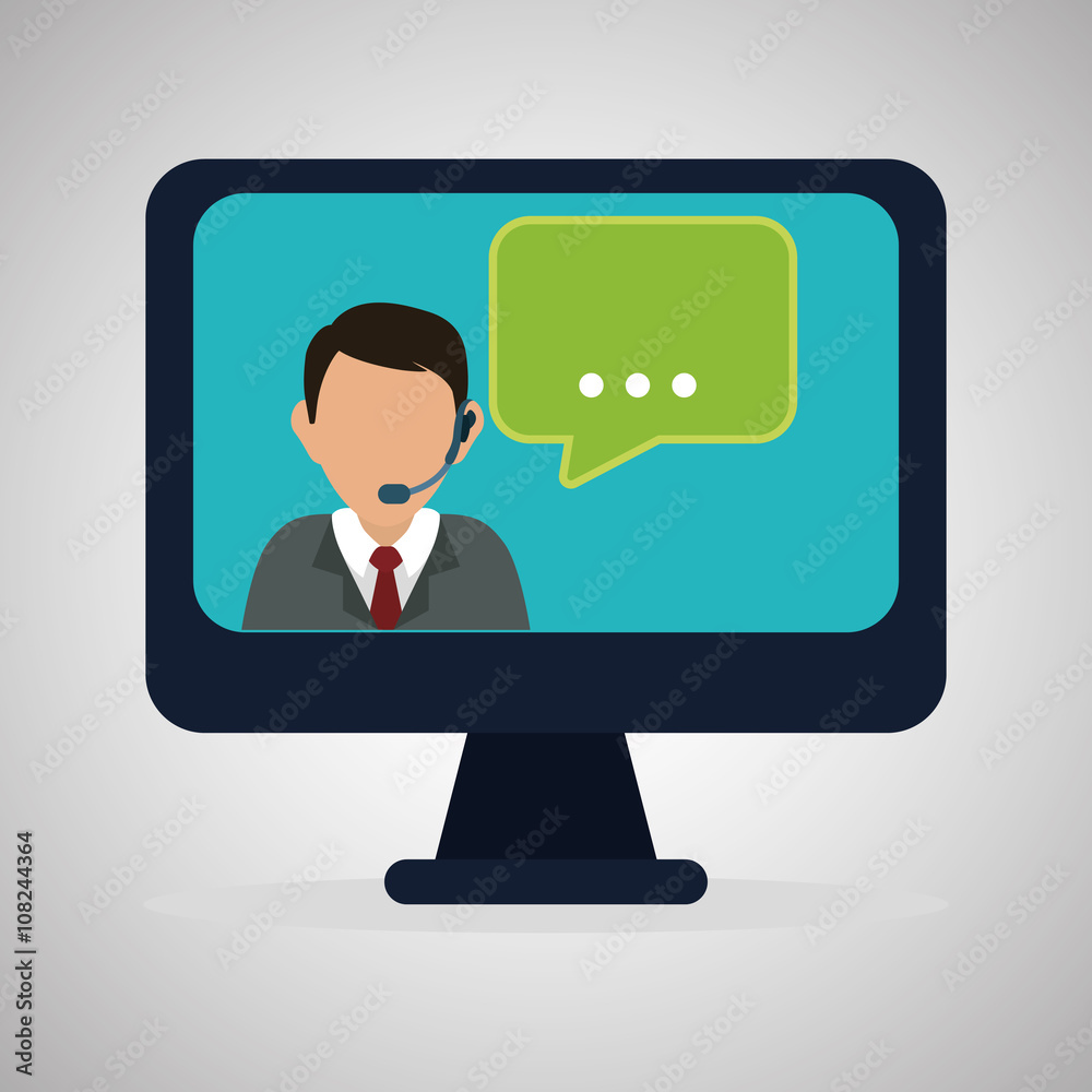 Illustration design of call center, editable vector Illustration design of call center, editable vector