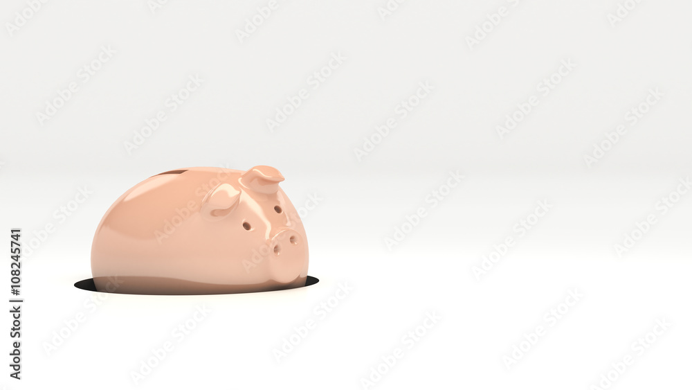 Piggy Bank. 3D rendering Piggy Bank. 3D rendering