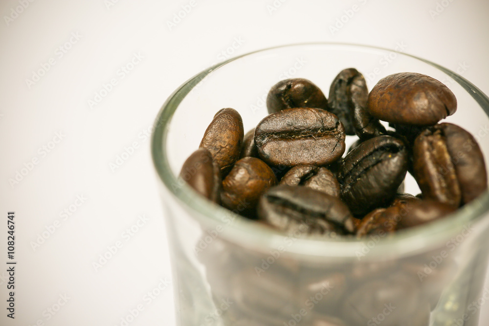 close up fresh coffee beans and isolated on white background , fresh material from market, healthy drink and international drink. close up fresh coffee beans and isolated on white background , fresh material from market, healthy drink and international drink.