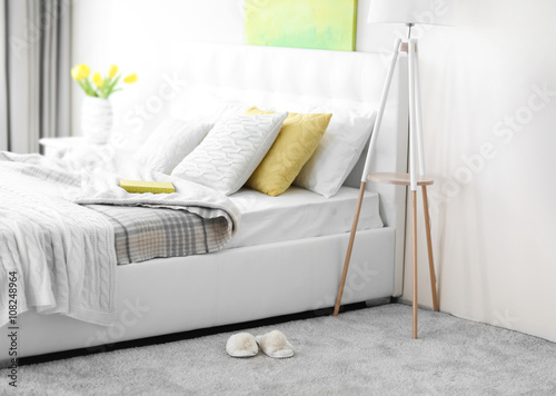 Bedroom interior in light t...
