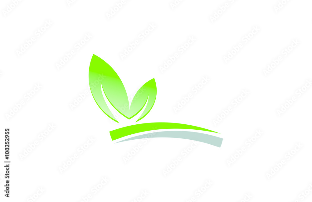 leaf plant farm landscape logo leaf plant farm landscape logo