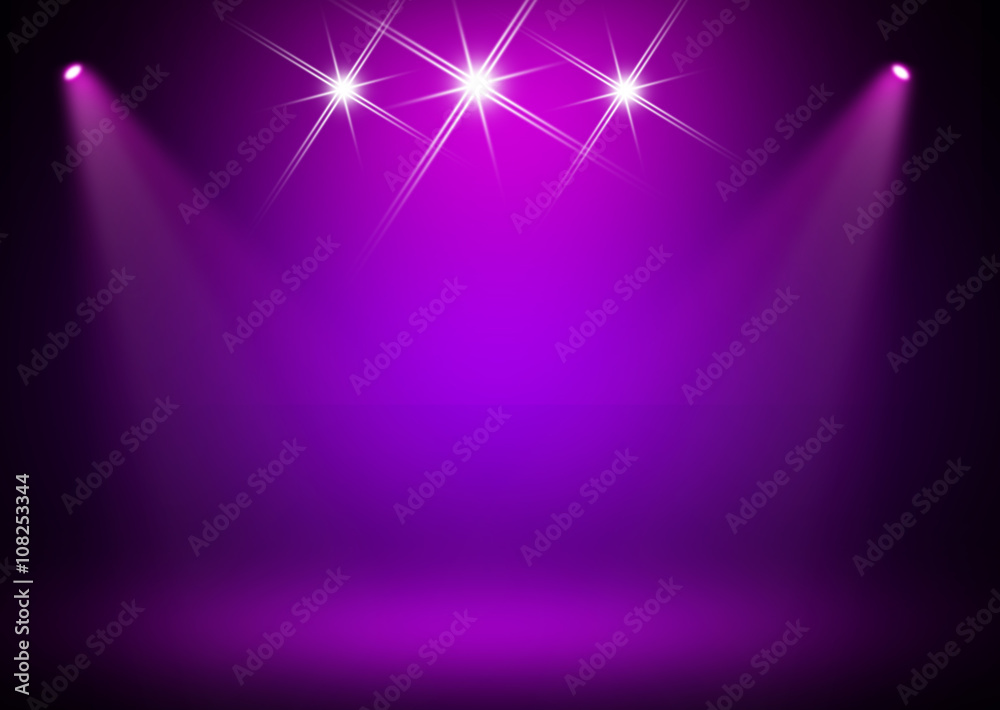 Fototapeta premium Purple stage background