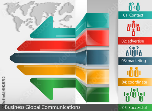 Vector world class success of the businessman with allow design